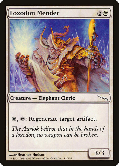 Loxodon Mender highlighted card art
