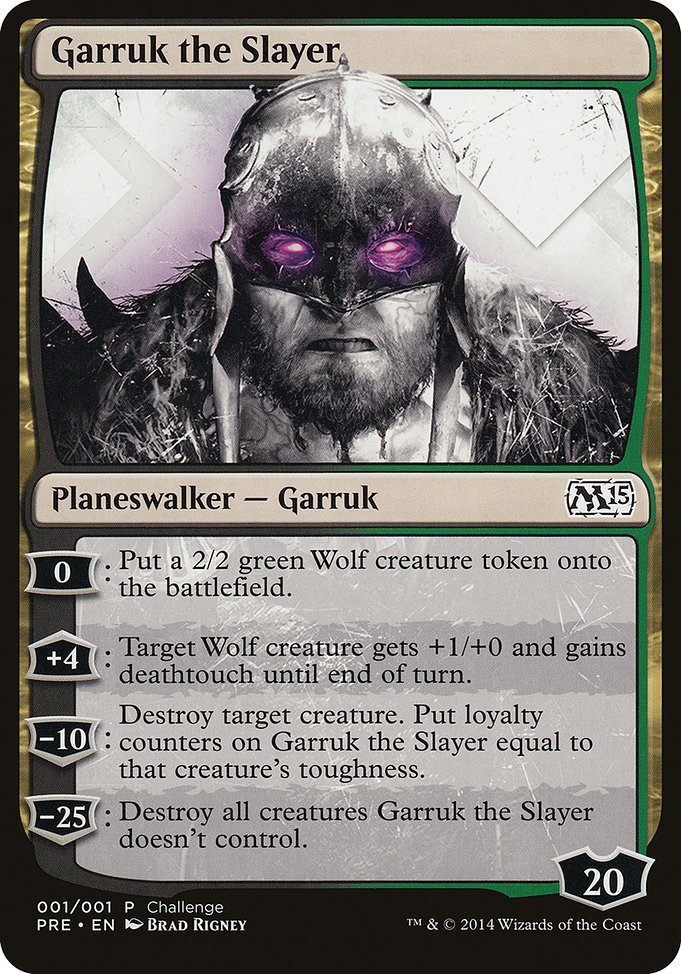 Garruk the Slayer highlighted card art