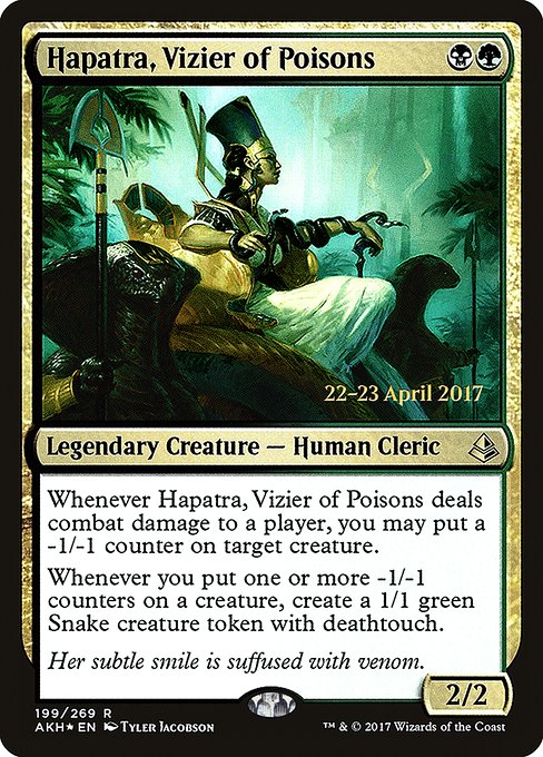 Hapatra, Vizier of Poisons from Amonkhet Promos