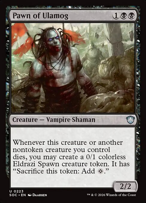 Pawn of Ulamog from Secrets of Strixhaven Commander
