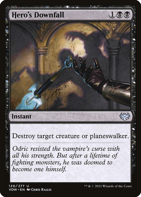 Hero's Downfall from Innistrad: Crimson Vow