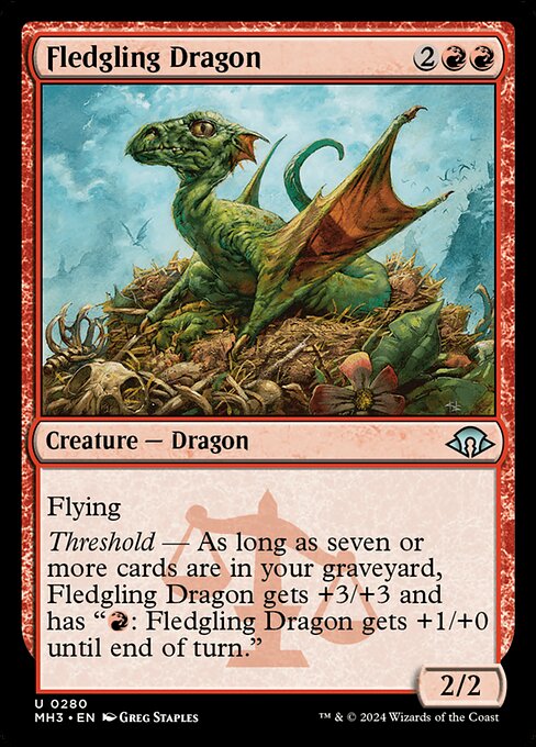 Fledgling Dragon highlighted card art