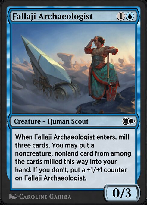 Fallaji Archaeologist highlighted card art