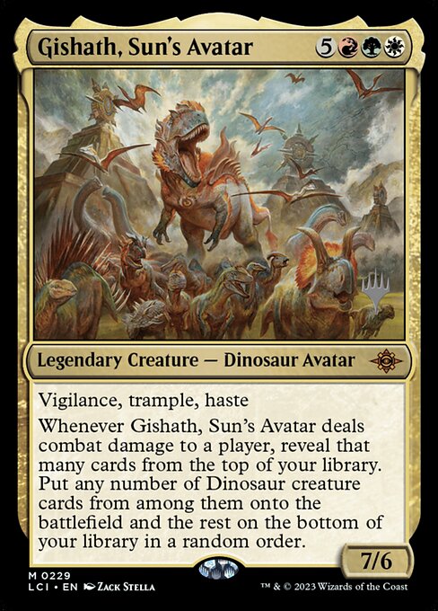 Gishath, Sun's Avatar from The Lost Caverns of Ixalan Promos