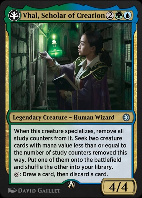 Vhal, Scholar of Creation highlighted card art