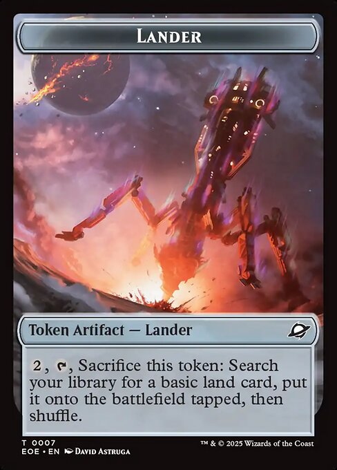 Lander from Edge of Eternities Tokens