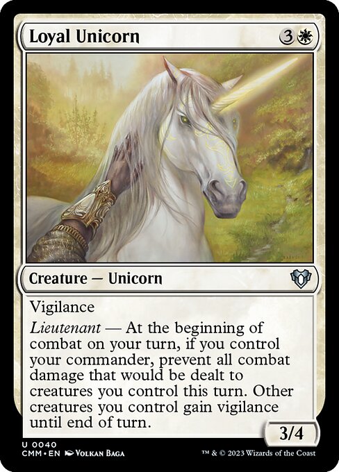 Loyal Unicorn highlighted card art