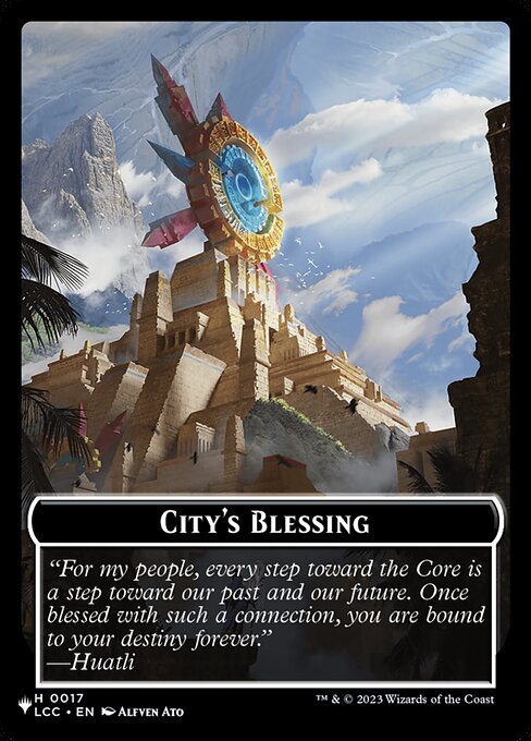 City's Blessing highlighted card art