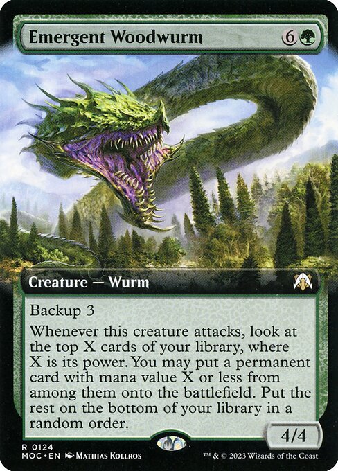 Emergent Woodwurm from March of the Machine Commander
