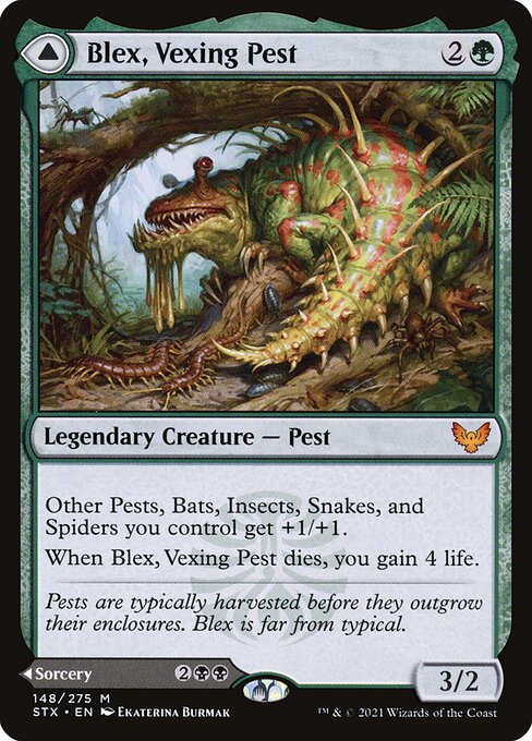 Blex, Vexing Pest // Search for Blex from Strixhaven: School of Mages