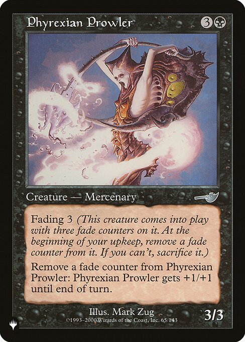 Phyrexian Prowler highlighted card art