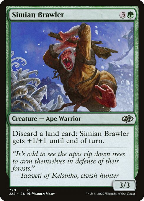 Simian Brawler highlighted card art