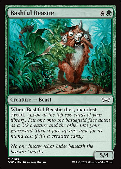Bashful Beastie highlighted card art