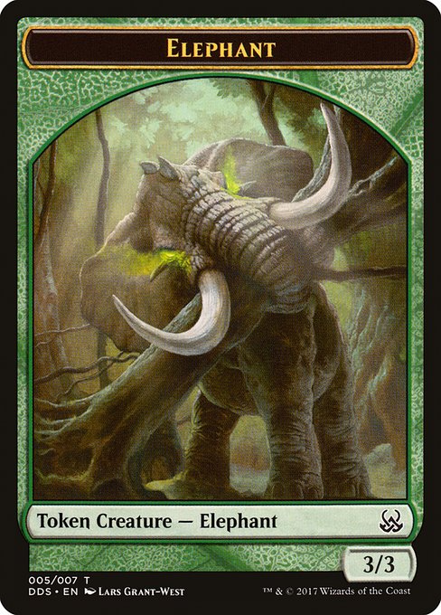 Elephant from Duel Decks: Mind vs. Might Tokens