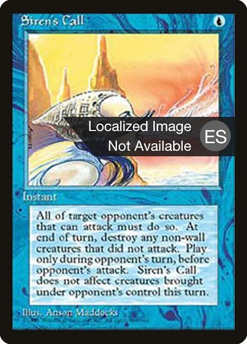 Siren's Call from Fourth Edition Foreign Black Border