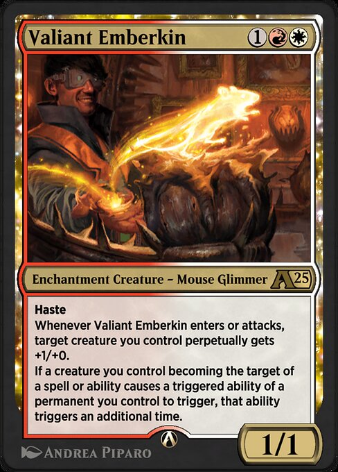 Valiant Emberkin highlighted card art