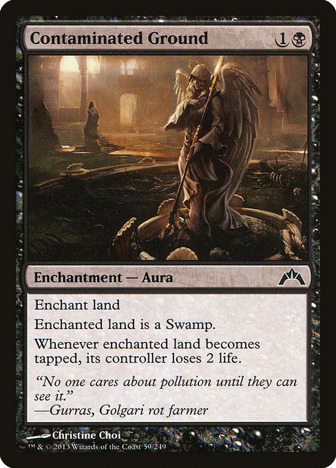 Contaminated Ground highlighted card art