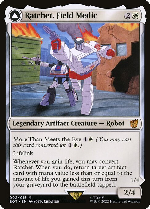 Ratchet, Field Medic // Ratchet, Rescue Racer from Transformers