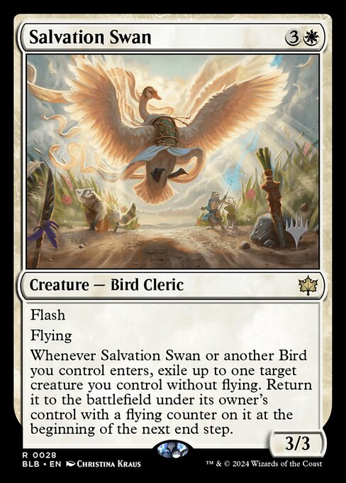 Salvation Swan from Bloomburrow Promos
