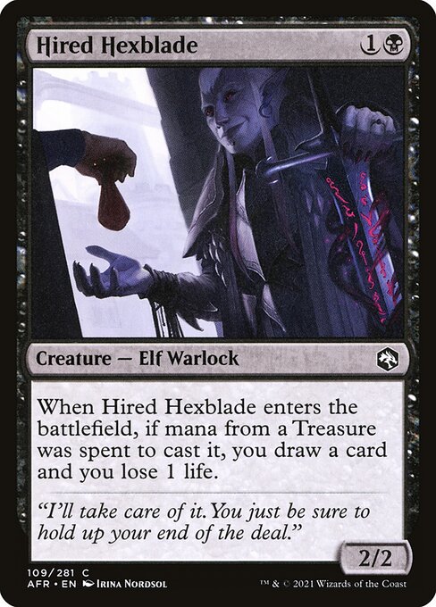 Hired Hexblade highlighted card art