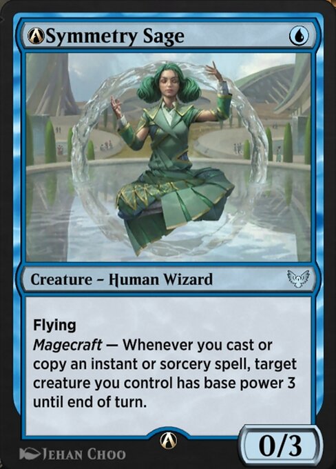 A-Symmetry Sage highlighted card art