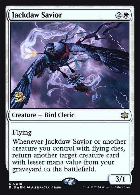 Jackdaw Savior from Bloomburrow Promos