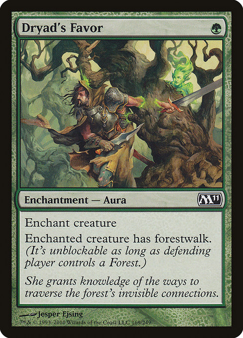 Dryad's Favor highlighted card art