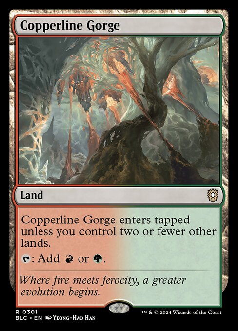 Copperline Gorge highlighted card art