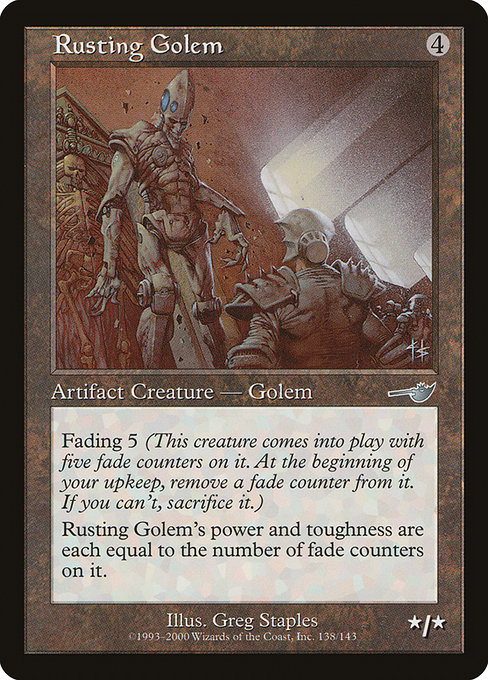 Rusting Golem highlighted card art