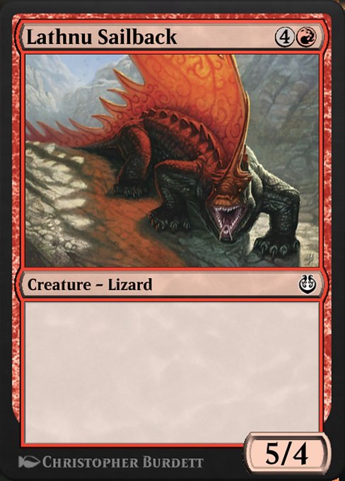 Lathnu Sailback highlighted card art