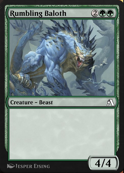 Rumbling Baloth highlighted card art