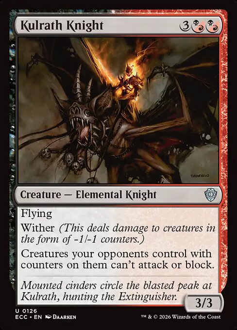 Kulrath Knight from Lorwyn Eclipsed Commander