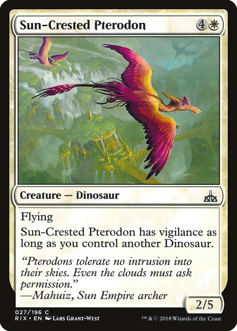 Sun-Crested Pterodon highlighted card art