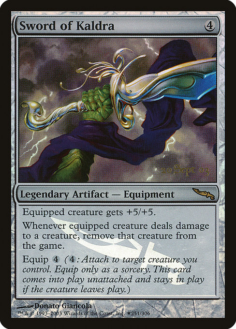 Sword of Kaldra from Mirrodin Promos