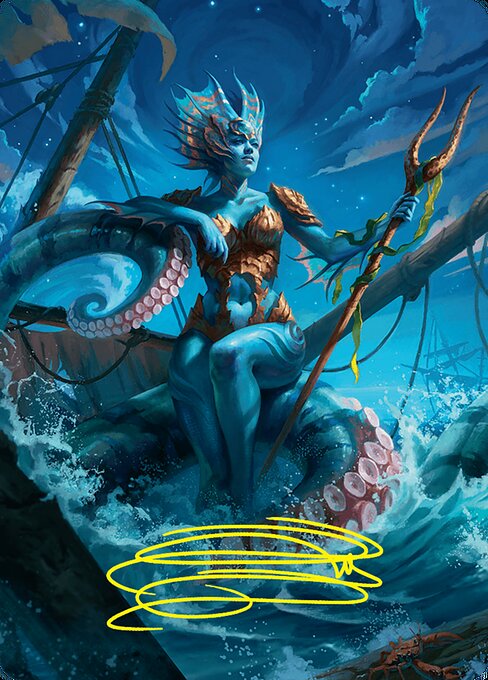 Kiora, the Rising Tide // Kiora, the Rising Tide highlighted card art