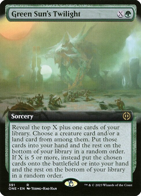 Green Sun's Twilight from Phyrexia: All Will Be One
