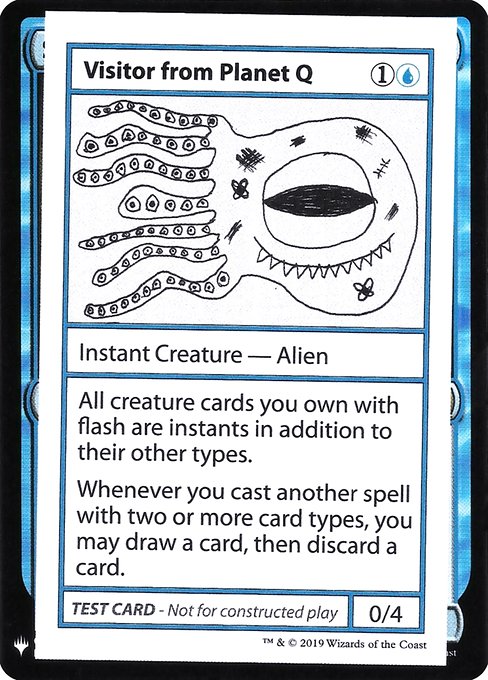Visitor from Planet Q from Mystery Booster Playtest Cards 2019