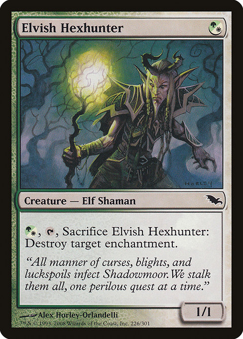 Elvish Hexhunter highlighted card art