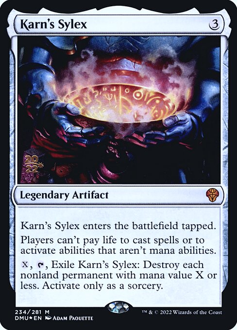 Karn's Sylex from Dominaria United Promos