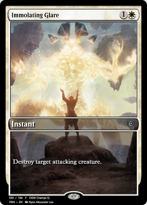 Immolating Glare highlighted card art