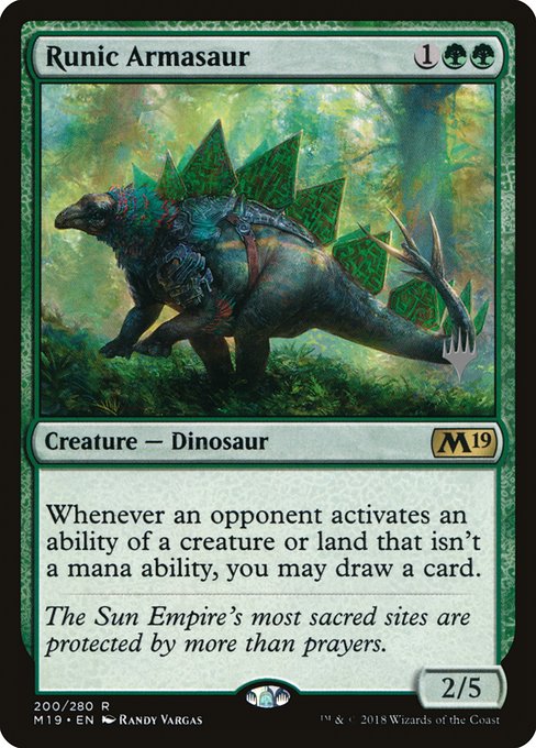 Runic Armasaur from Core Set 2019 Promos