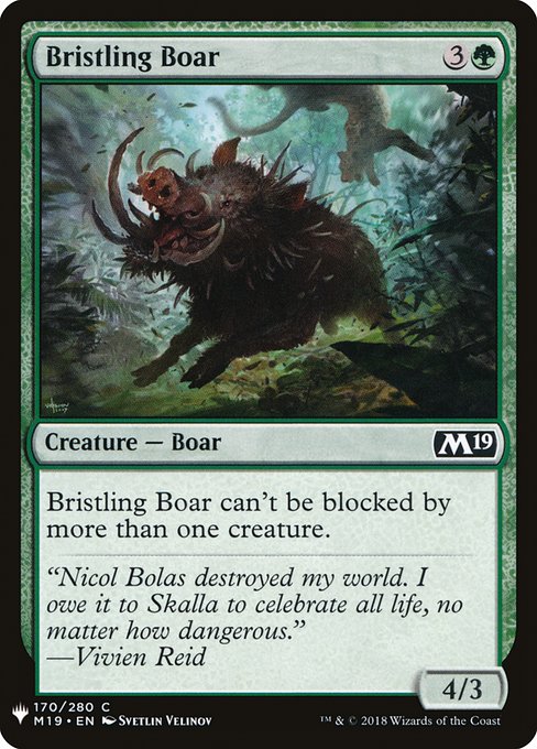 Bristling Boar from The List