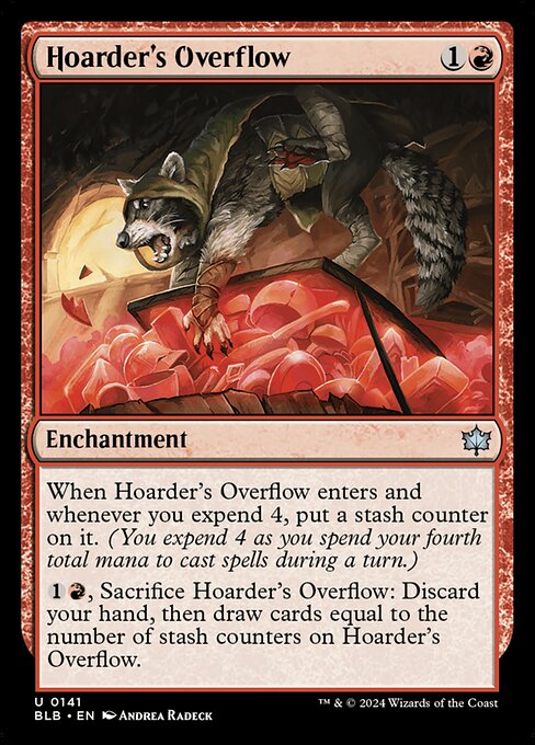 Hoarder's Overflow highlighted card art