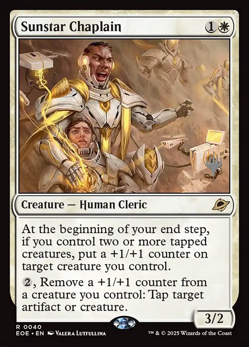Sunstar Chaplain from Edge of Eternities Promos