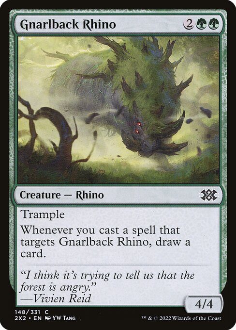 Gnarlback Rhino from Double Masters 2022