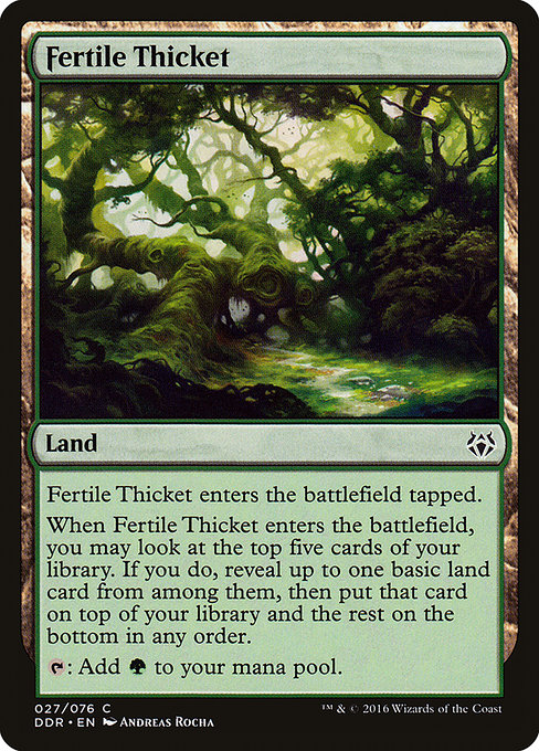 Fertile Thicket highlighted card art