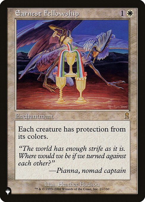 Earnest Fellowship highlighted card art