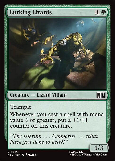 Lurking Lizards from Marvel Super Heroes Commander