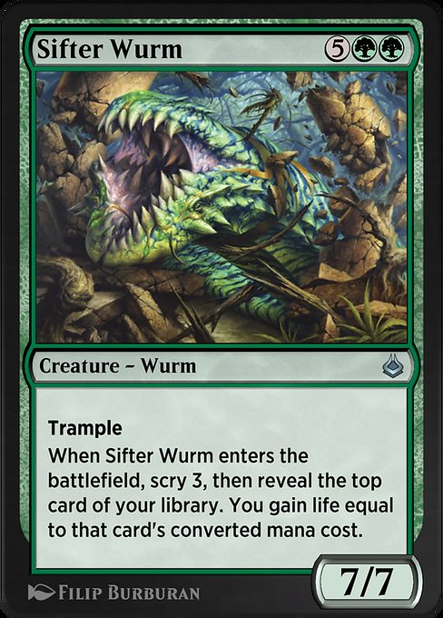 Sifter Wurm from Amonkhet Remastered