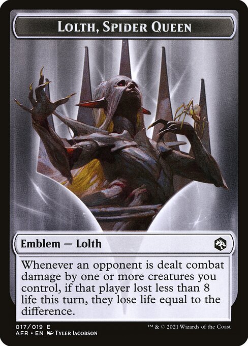 Lolth, Spider Queen Emblem highlighted card art